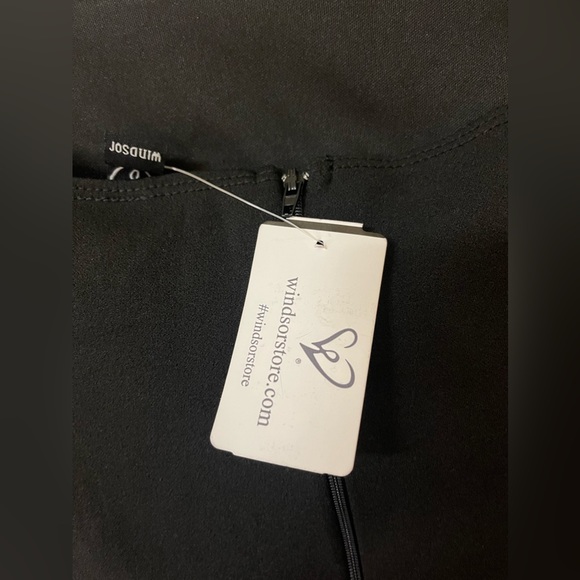 Strapless High Slit Black Dress - Picture 7 of 7